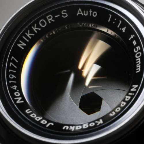 Nikon Nikkor-S 50mm f1.4 non-AI銀咀(三角耳)玻璃 95新古董鏡Canon，A7，Z7，EOSr...