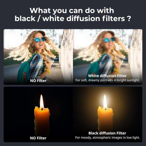 SmallRig Black Diffusion, White Diffusion & CPL Filter Set for DJI Osmo Pocket 3