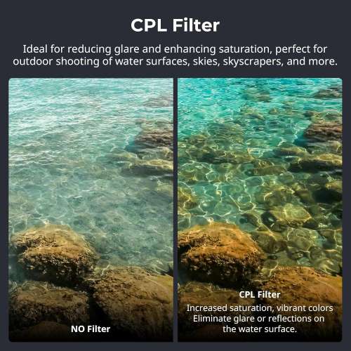 SmallRig Black Diffusion, White Diffusion & CPL Filter Set for DJI Osmo Pocket 3