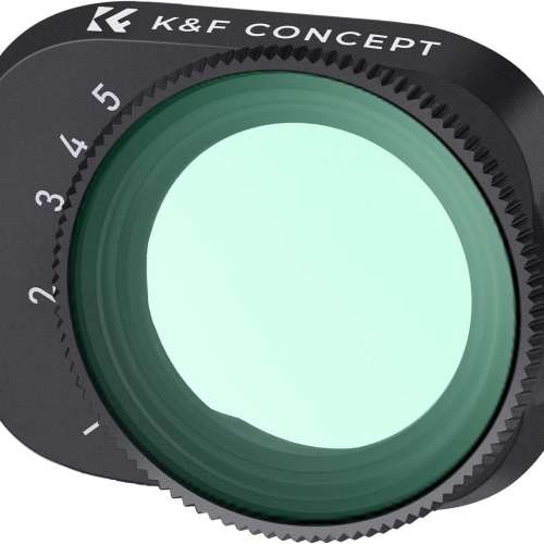 K&F Concept Variable ND2-32 (1-5 Stop) ND Filter  For DJI Mini 3 Pro 可調減光濾...