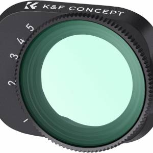 K&F Concept Variable ND2-32 (1-5 Stop) ND Filter  For DJI Mini 3 Pro 可調減光濾...