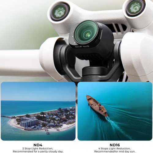 K&F Concept Variable ND2-32 (1-5 Stop) ND Filter  For DJI Mini 3 Pro 可調減光濾...