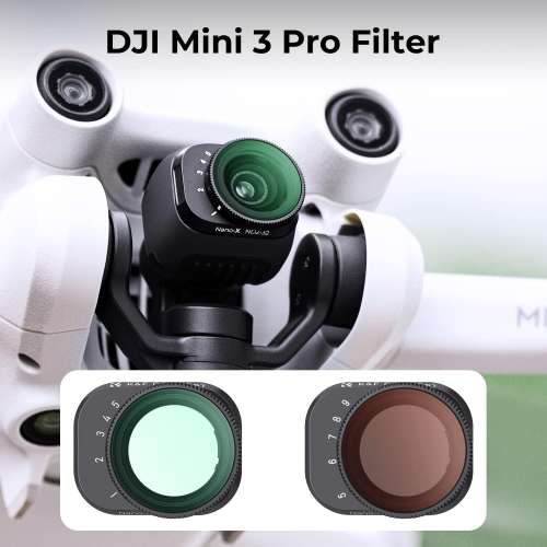 ND2-32 (1-5 Stop) &  ND2-32 (1-5 Stop) ND Filter Set For DJI Mini 3 Pro 可調減...