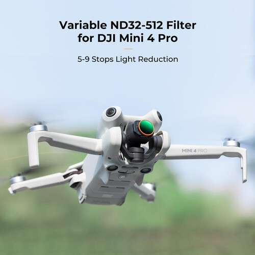 ND32-512 Filter with Green Coating For DJI Mini 4 Pro (5 to 9-Stop) 可調減光濾鏡