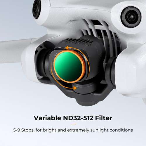 ND32-512 Filter with Green Coating For DJI Mini 4 Pro (5 to 9-Stop) 可調減光濾鏡