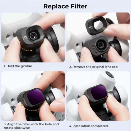 K&F Concept ND1000 Filter For DJI Mini 4 Pro