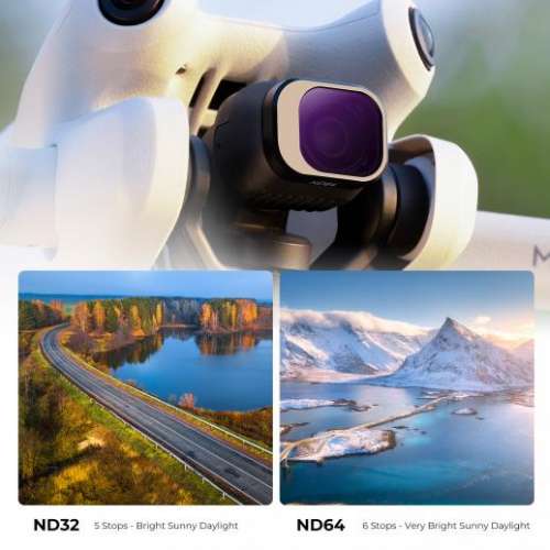 K&F Concept  4 Pack ND8, ND16, ND32, & ND64 ND Filter Set For DJI Mini 4 Pro