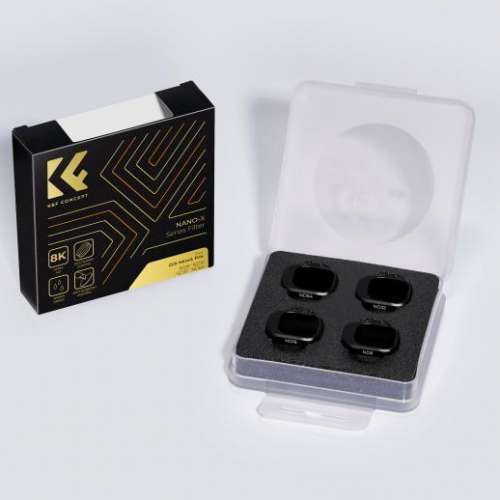 K&F Concept  4 Pack ND8, ND16, ND32, & ND64 ND Filter Set For DJI Mini 4 Pro