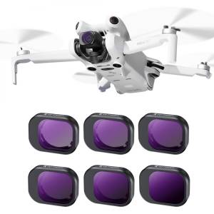 K&F Concept 6 Pack ND4 + ND8 + ND16 + ND32 + ND64 + ND1000 For DJI Mini 4 Pro
