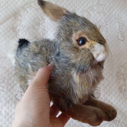 全新美國仿真玩具名牌 Hansa Toy 仿兔子公仔 仿兔子玩具 仿動物公仔 仿動物玩具 裝...