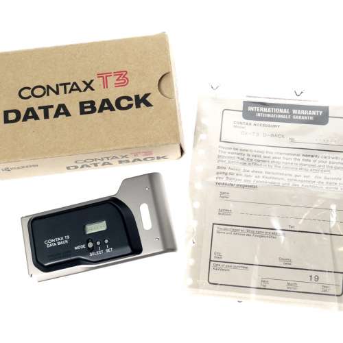 Contax T3 Data Back