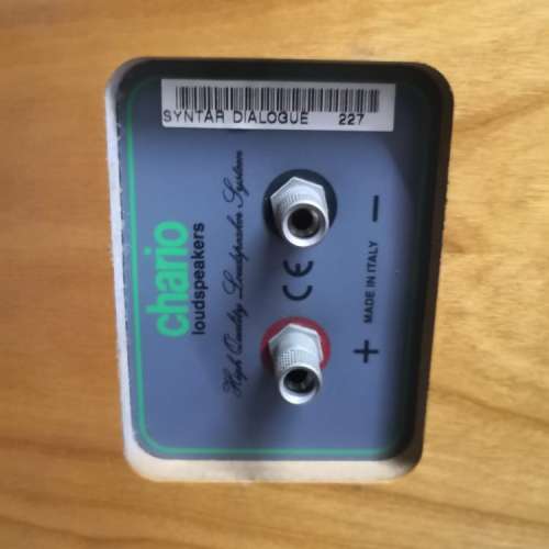意大和Chario Silhouette Dialogue 實木中置喇叭90%新(意大利制)