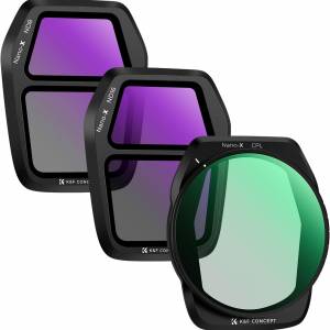 K&F Concept 3 Pack CPL, ND8 And ND16 Filter For DJI Air 3S 偏光及減光濾鏡套裝