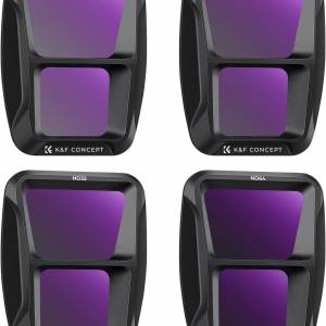 K&F Concept 4 Pack ND8, ND16, ND32 And ND64 ND Filter For DJI Air 3S 減光濾鏡套...