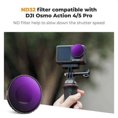 K&F Concept ND32 (5 Stop) Filter For DJI Osmo Action 3 / 4 / 5 Pro 減光濾鏡