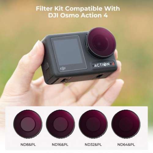 K&F Concept 4 Pack ND8&PL + ND16&PL + ND32&PL + ND64&PL ND Filter For DJI 4 / 5