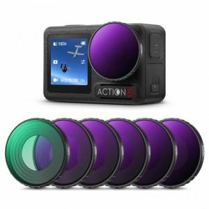 K&F Concept 6 Pack CPL+ND8+ND16+ND32+ND64+ND256 ND Filter For DJI Osmo Action 5