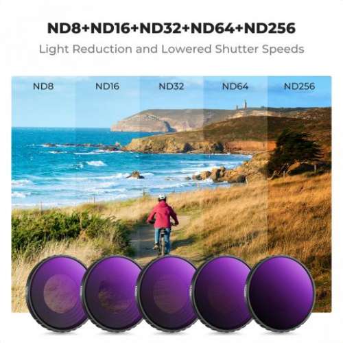 K&F Concept 6 Pack CPL+ND8+ND16+ND32+ND64+ND256 ND Filter For DJI Osmo Action 5