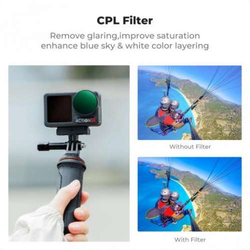 K&F Concept 6 Pack CPL+ND8+ND16+ND32+ND64+ND256 ND Filter For DJI Osmo Action 5