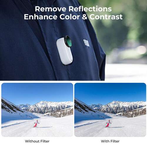 K&F Concept UV, CPL, and ND Filter Set For Insta360 GO 3S