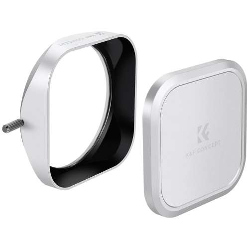 K&F Concept Silver Square Metal Lens Hood For Fujifilm X100 Series