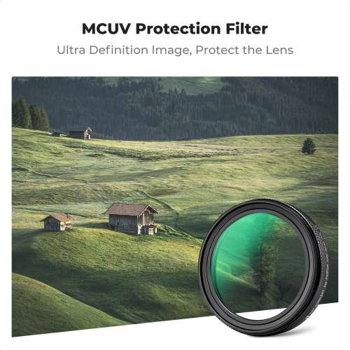 K&F Concept Black Square Metal Lens Hood With MC UV Filter For Fujifilm X100VI