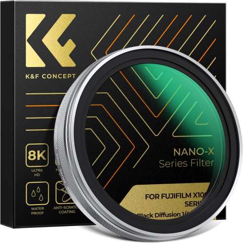 K&F Concept Black Mist Diffusion 1/4 Filter For Fujifilm X100 Series 黑柔濾鏡