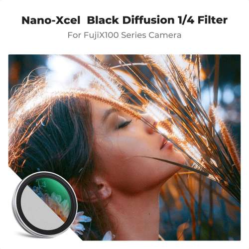 K&F Concept Black Mist Diffusion 1/4 Filter For Fujifilm X100 Series 黑柔濾鏡