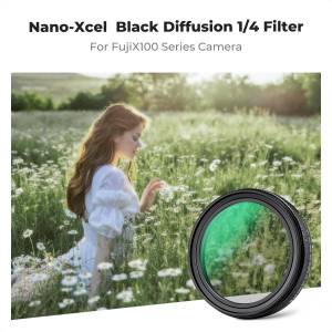 K&F Concept Black Mist Diffusion 1/4 Filter For Fujifilm X100 Series Black Frame