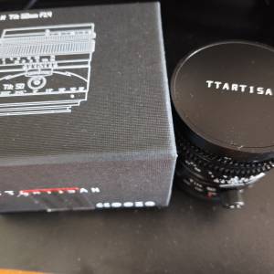 TTArtisan 50mm F1.4 Tilt lens移軸鏡頭 Sony用99.9%新淨