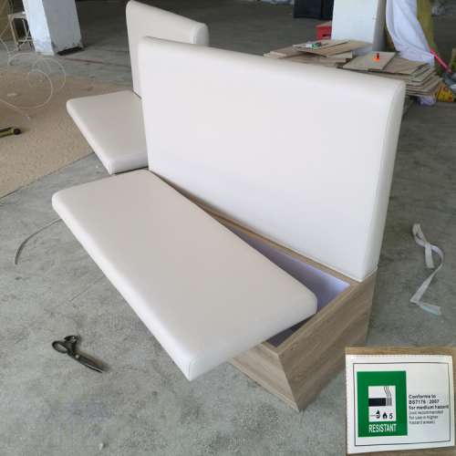 茶餐廳卡位梳化，儲物沙發，餐廳家具訂造工廠