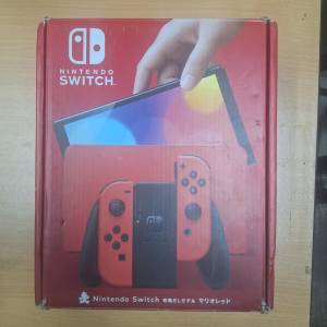 全新 Nintendo Switch OLED 遊戲主機（Mario 瑪利歐亮麗紅） （日版）