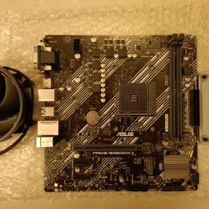 賣asus b450m-k II 主機板連am4 cpu散熱風扇no b550 a320 a520 3500x 3600 3700x 5...