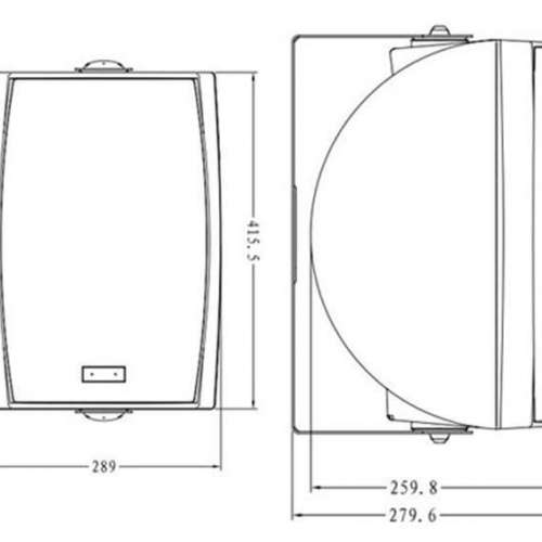 氣墊黑色中型喇叭一對 - Swan惠威VA系列 HIVI VA80S 鋁合金高音，聲音充滿空氣感，...