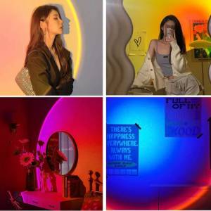 全新 日落燈 彩虹燈 補光燈 氣氛燈 打光燈 Sunset Lamp Sunset Light