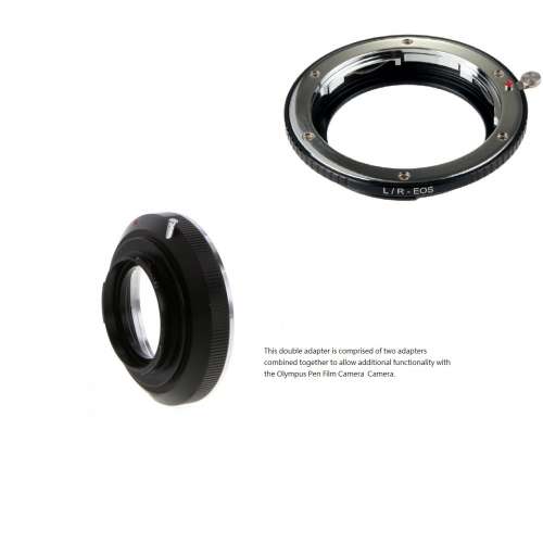 Double Adapter, Leica R And Canon EOS To Olympus Pen F Film Camera Mount 組合...
