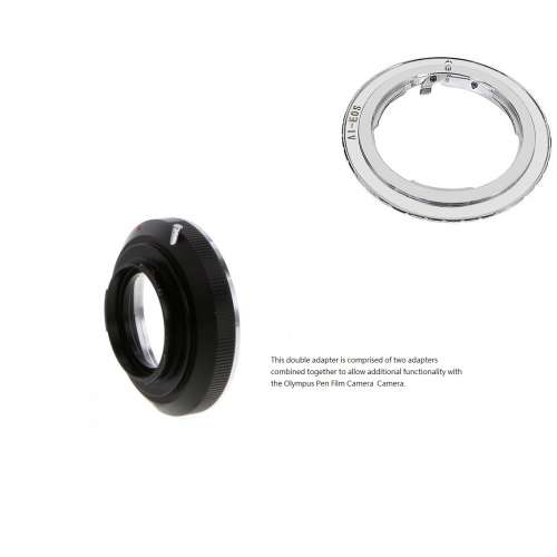Double Adapter, NIKON D And Canon EOS To Olympus Pen F Film Camera Mount 組合...