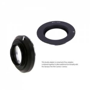 Double Adapter, M42 And Canon EOS To Olympus Pen F Film Camera Mount 組合金屬接...