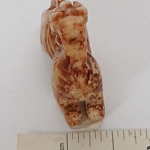 古玉貔貅小擺件長约兩寸，雙面雕刻，好工圓滑。no.D19.4.25