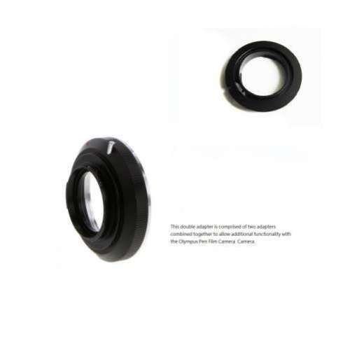 Double Adapter, Exakta And Canon EOS To Olympus Pen F Film Camera Mount 組合金...
