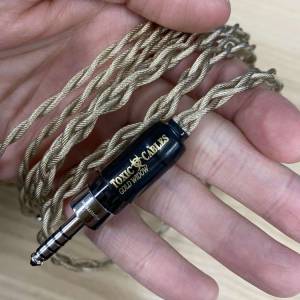 Toxic Cable GW24 2pins 4.4mm 古河碳纖鍍銠頭
