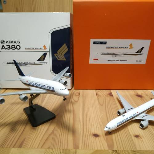 新加坡航空全機隊6架1：400合金模型