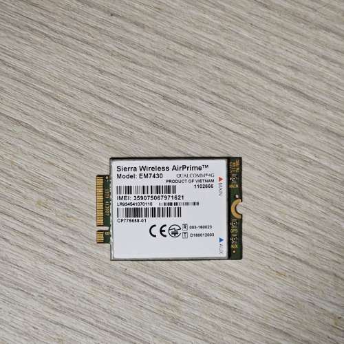 Sierra EM7430 LTE 上網卡 (Notebook用) 關聯Fujitsu U938
