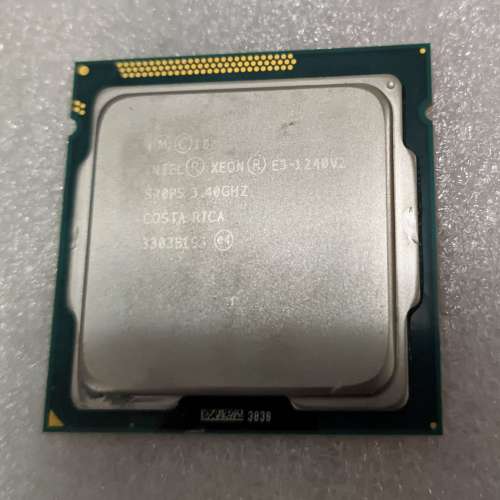 Intel&reg; Xeon&reg; 處理器 E3-1240 v2 CPU (效能等同無內顯 i7-3770 ) 一般1155底板可用