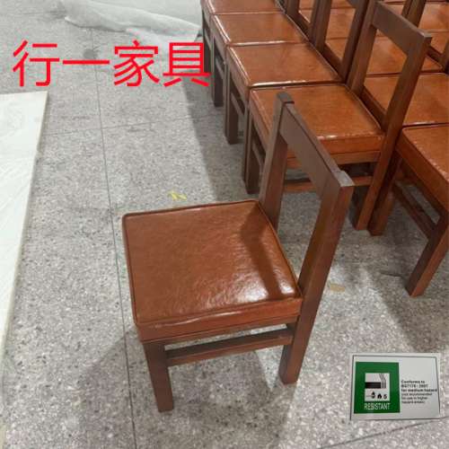 面馆实木椅子订造，香港防火椅子厂家定制，配有BS.7176防火证书