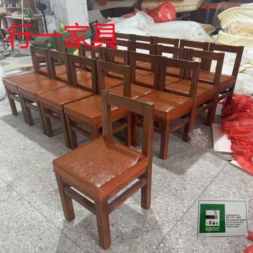 面馆实木椅子订造，香港防火椅子厂家定制，配有BS.7176防火证书