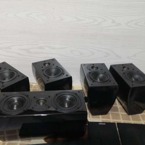 加拿大經典靚聲MarQuis MQ200&MQ250C全套5.1喇叭共5個85%新