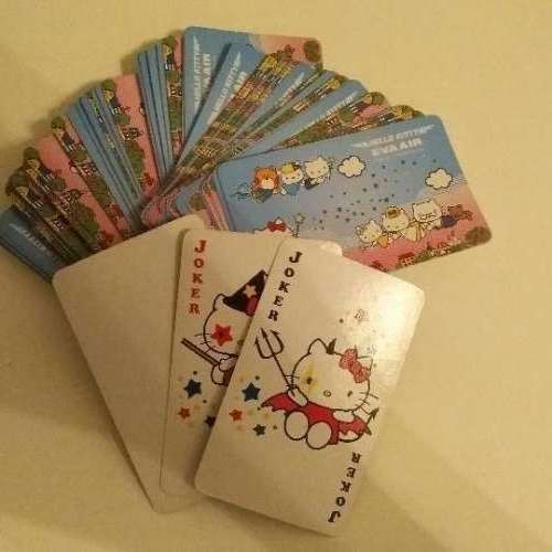 80%NEW 2011年 EVA AIR HELLO KITTY 撲克 Poker Card