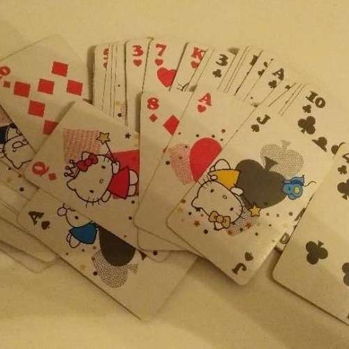 80%NEW 2011年 EVA AIR HELLO KITTY 撲克 Poker Card