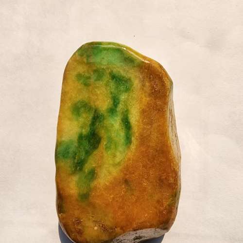 黃+綠翡翠原石
